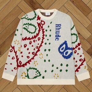 Men's Crew Neck Knit Sweater by Rhude